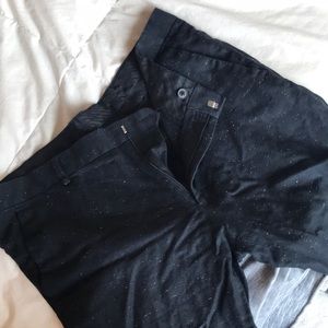 Pair of Topman Pants, Black Marled Cotton slim fit